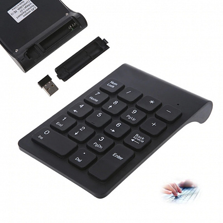 Клавиатура  цифровая mini NK-18 безпроводная (18кл.) (W8.10. Андроид,Мас)	